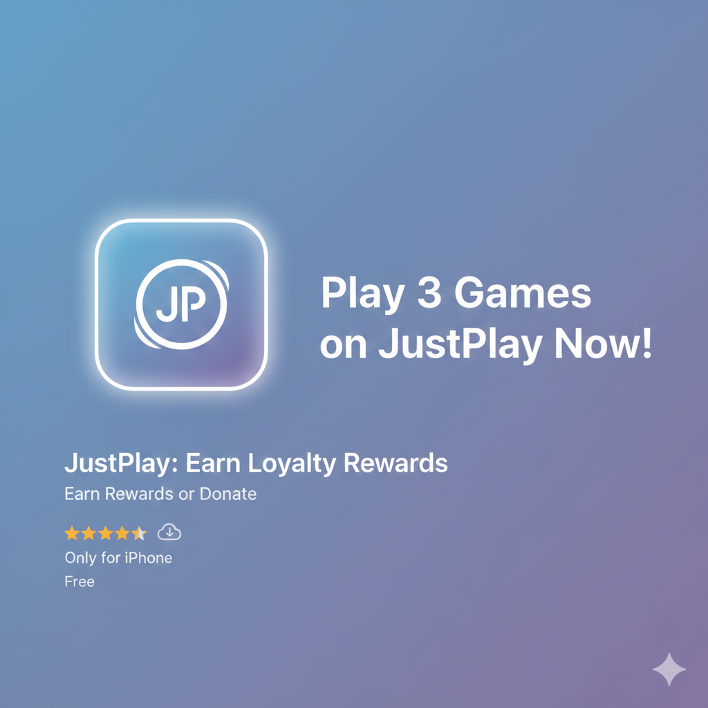 Play 3 Games on JustPlay Now (USA) – Earn Rewards on iPhone