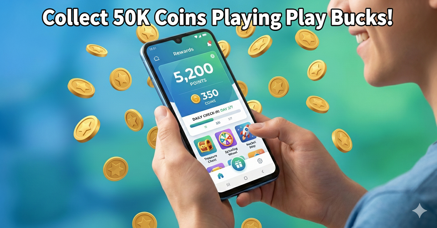 Collect 50K Coins Playing Play Bucks (US Android App)